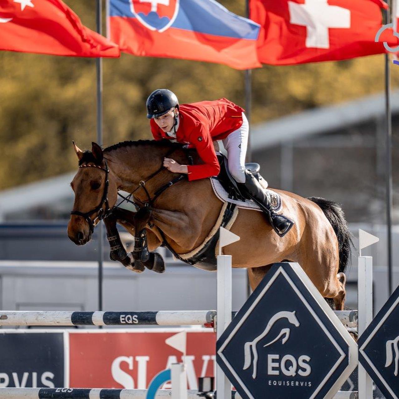 Auf internationalem Parkett unterwegs waren Julien Golle (Kl. 12) und Lilli Ladwig (Kl. 9). Lilli und ihr Wallach Duke o